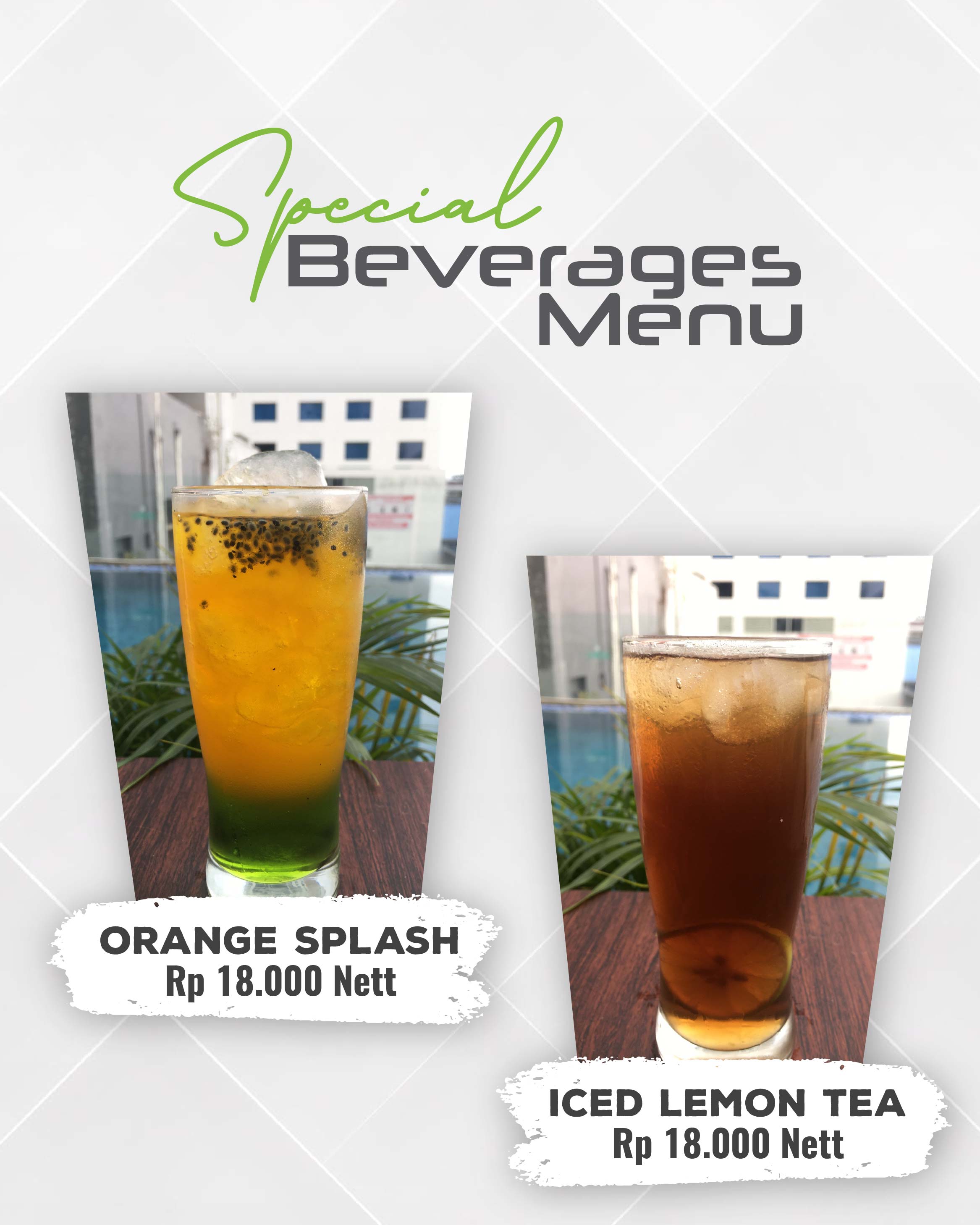 Special Beverages Menu